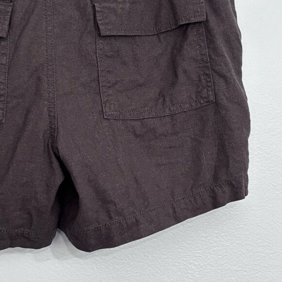 Apt. 9 | Women’s Dark Gray Casual Linen Rayon Shorts Size 4 - Picture 9 of 15